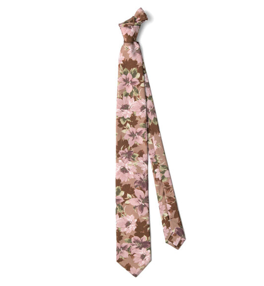 花紋 絲綢領帶