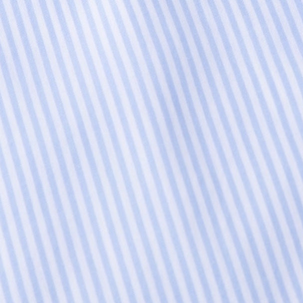 淺藍色條紋 TROFEO 棉質長袖襯衫